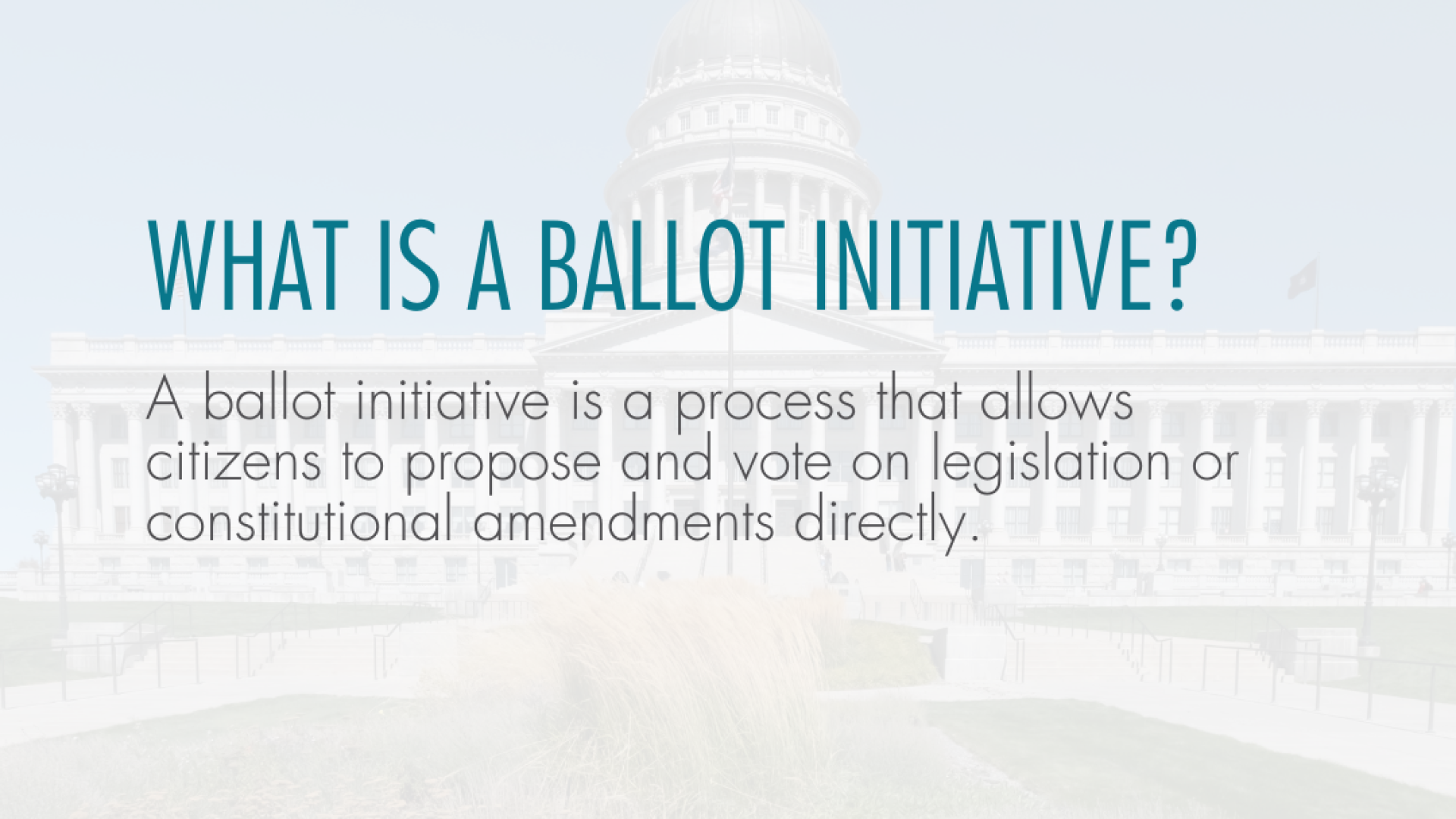 Ballot Initiative post